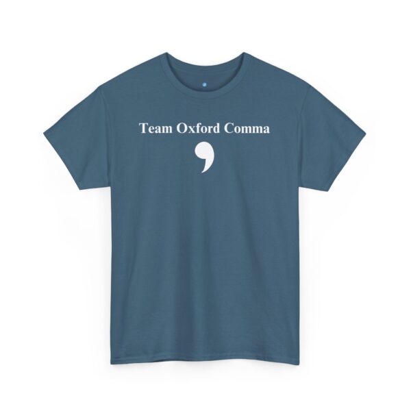 Team Oxford Comma Unisex Heavy Cotton Tee - Image 23