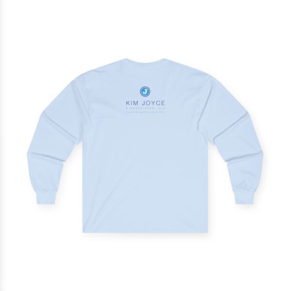 KJA Blue Logo Unisex Ultra Cotton Long Sleeve Tee - Image 6