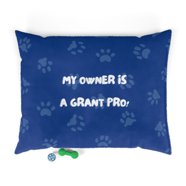 My Owner Is A Grant Pro Blue Pet Bed - Image 2