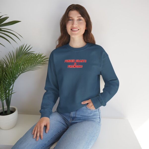 Funded Grants & Fireworks Unisex Heavy Blend™ Crewneck Sweatshirt - Image 35