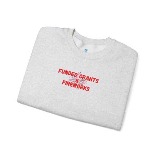Funded Grants & Fireworks Unisex Heavy Blend™ Crewneck Sweatshirt - Image 9