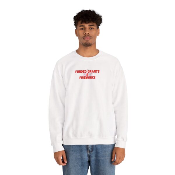 Funded Grants & Fireworks Unisex Heavy Blend™ Crewneck Sweatshirt - Image 5