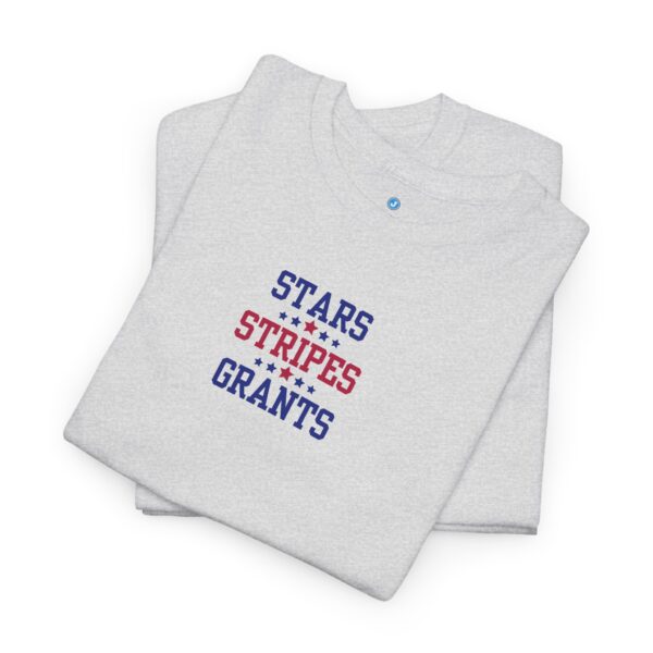 Stars, Stripes, Grants Unisex Heavy Cotton Tee - Image 4