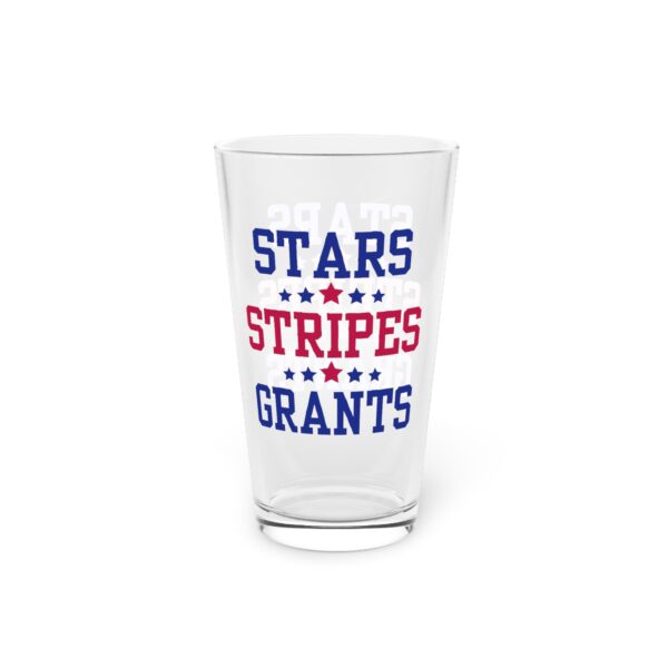Stars, Stripes, Grants Pint Glass, 16oz