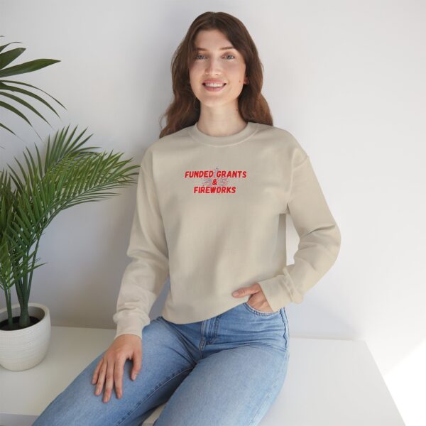 Funded Grants & Fireworks Unisex Heavy Blend™ Crewneck Sweatshirt - Image 17
