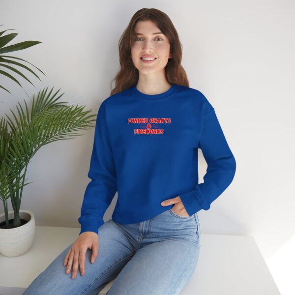 Funded Grants & Fireworks Unisex Heavy Blend™ Crewneck Sweatshirt - Image 41