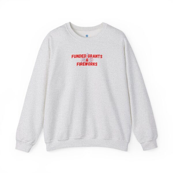 Funded Grants & Fireworks Unisex Heavy Blend™ Crewneck Sweatshirt - Image 7