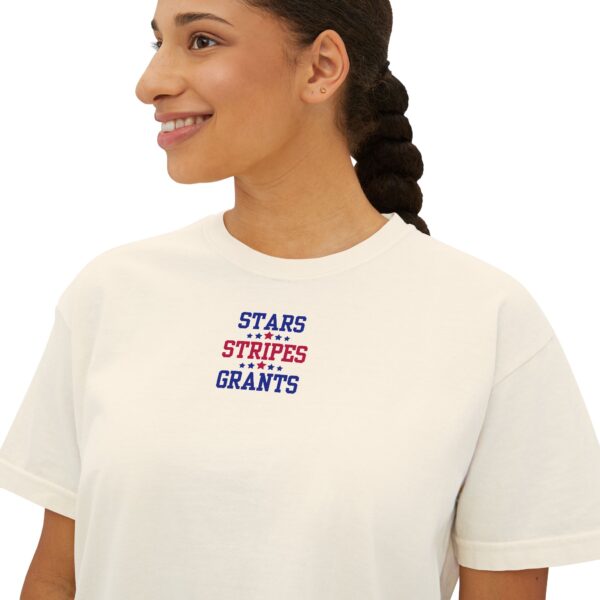 Stars, Stripes, Grants Women's Boxy Tee - Image 6