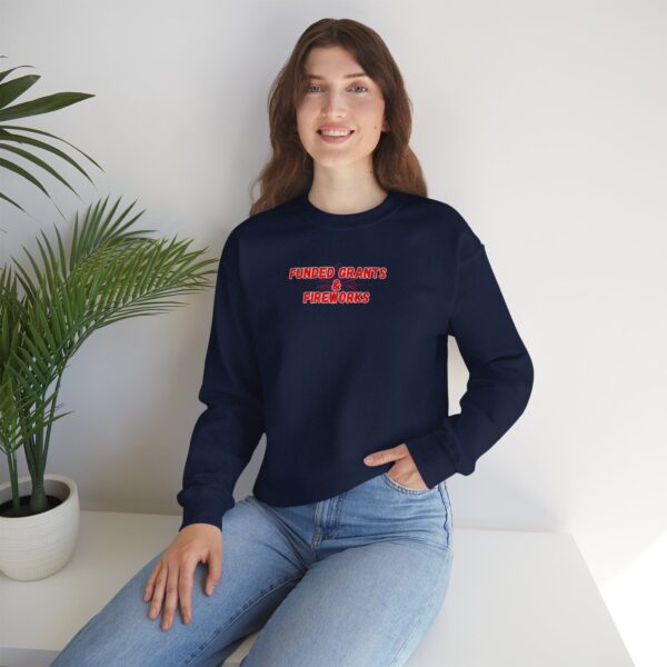 Funded Grants & Fireworks Unisex Heavy Blend™ Crewneck Sweatshirt - Image 47