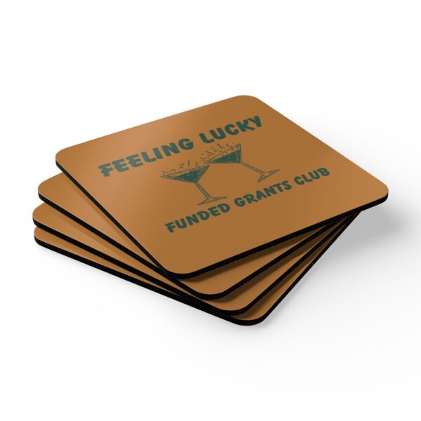 Funded Grants Club Corkwood Coaster Set - Image 4