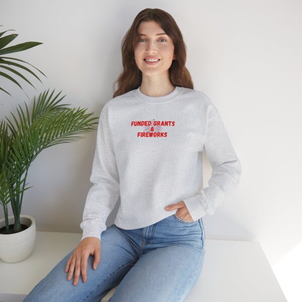 Funded Grants & Fireworks Unisex Heavy Blend™ Crewneck Sweatshirt - Image 11