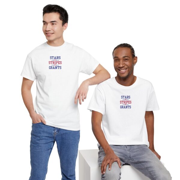 Stars, Stripes, Grants Unisex Heavy Cotton Tee - Image 11