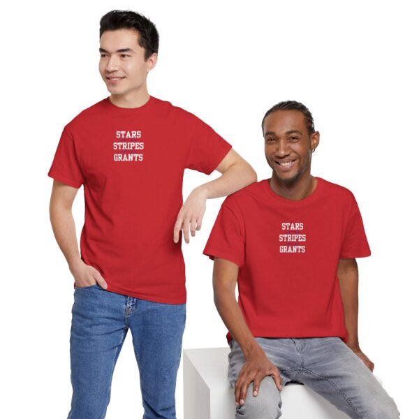 Stars, Stripes, Grants Unisex Heavy Cotton Tee - Image 58