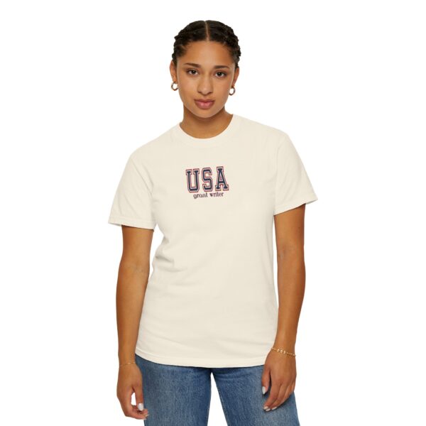 USA Grant Writer Unisex Garment-Dyed T-shirt - Image 20