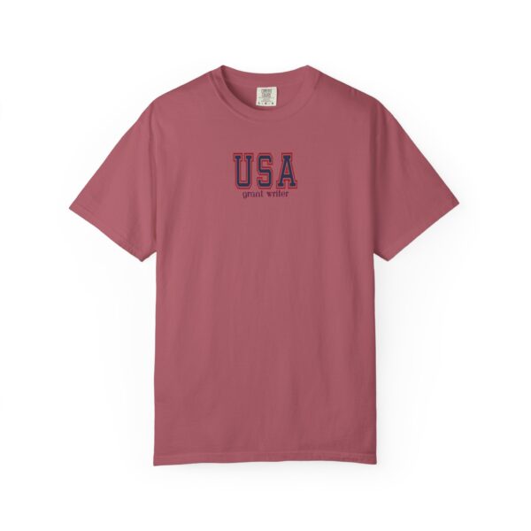 USA Grant Writer Unisex Garment-Dyed T-shirt - Image 92
