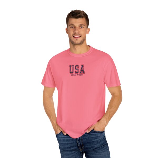 USA Grant Writer Unisex Garment-Dyed T-shirt - Image 88