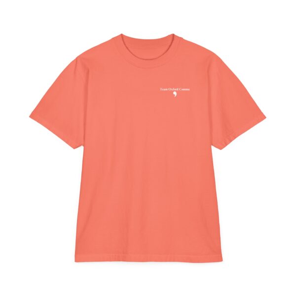 Unisex Team Oxford Comma Garment-Dyed Drop-Shoulder T-Shirt - Image 43