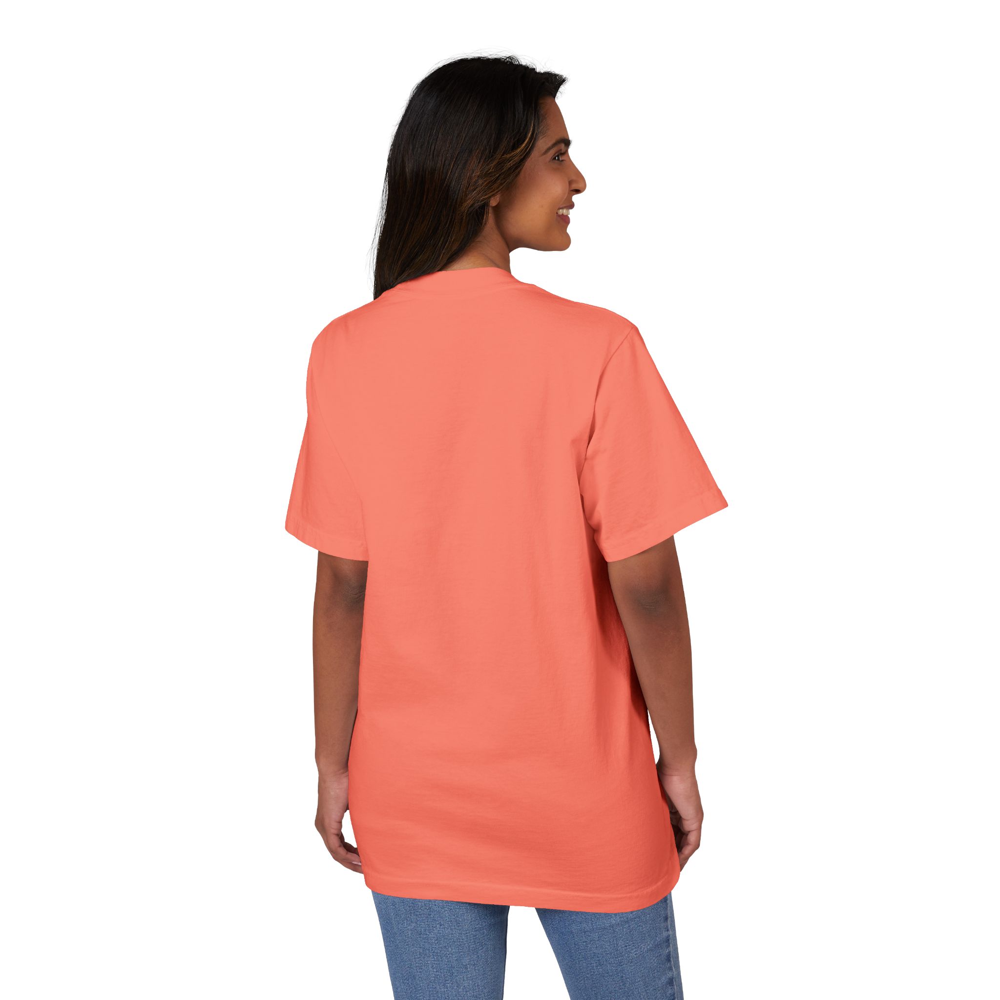 Unisex Team Oxford Comma Garment-Dyed Drop-Shoulder T-Shirt - Image 46