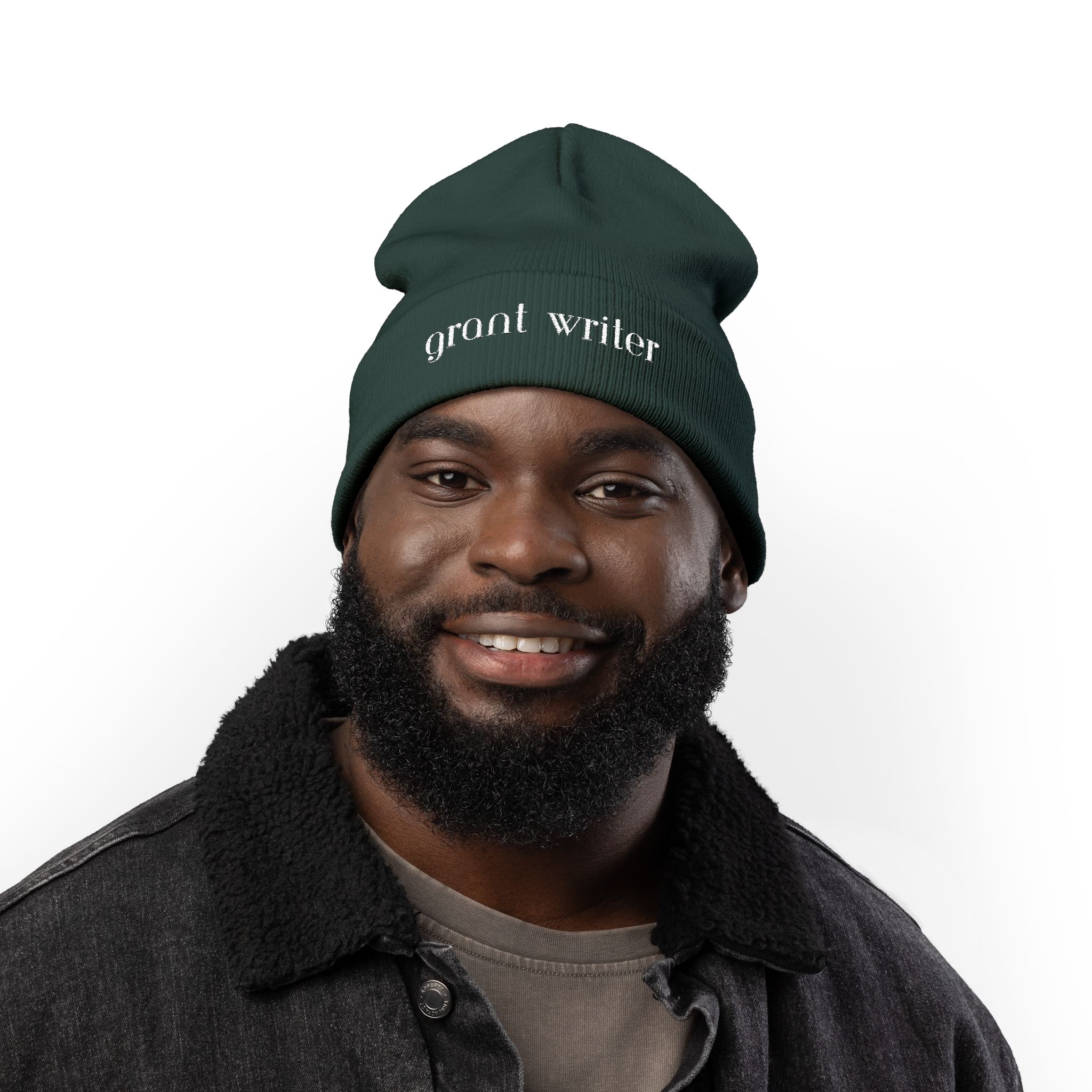 Grant Writer Knit Beanie (Embroidery) - Image 4