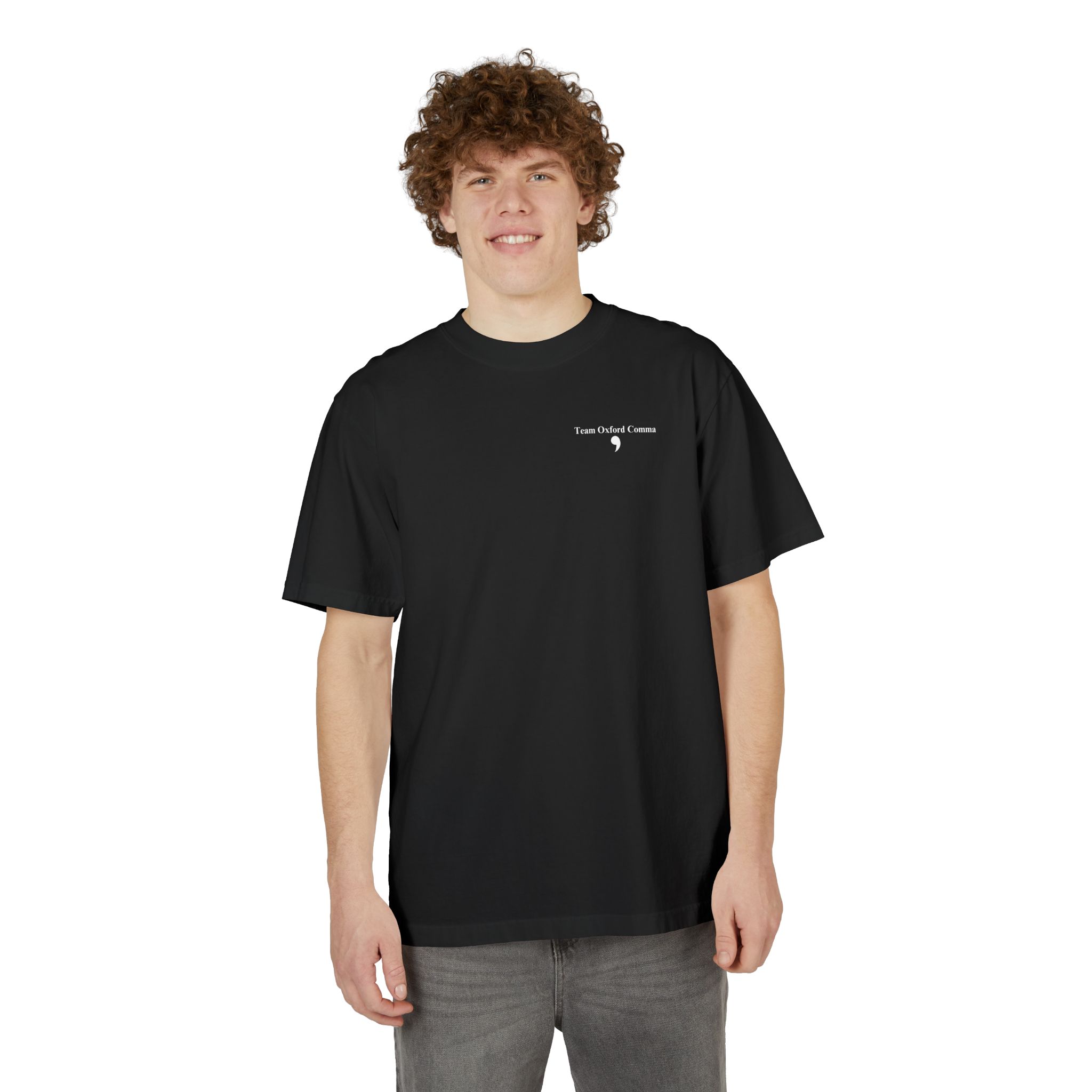 Unisex Team Oxford Comma Garment-Dyed Drop-Shoulder T-Shirt - Image 19