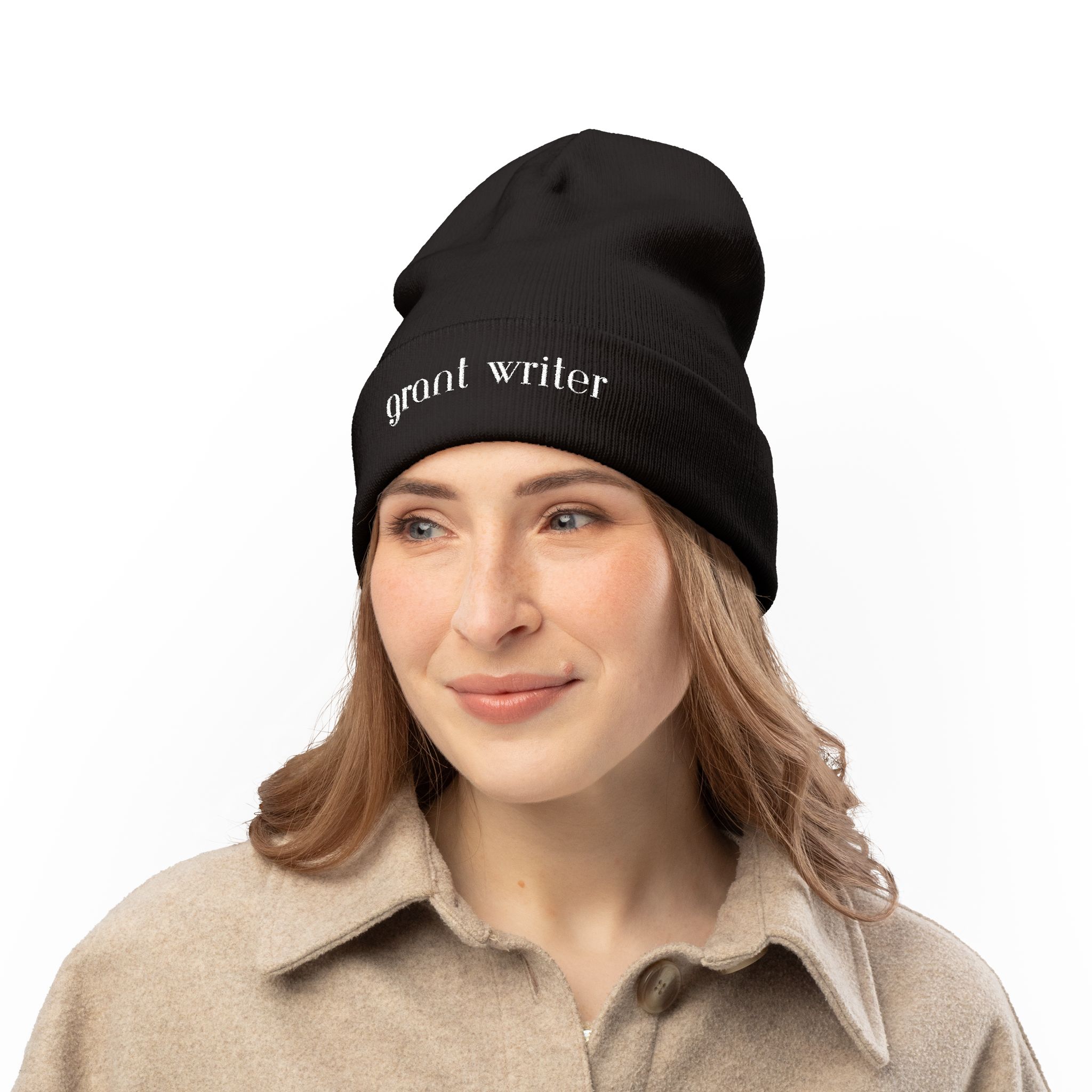 Grant Writer Knit Beanie (Embroidery) - Image 9