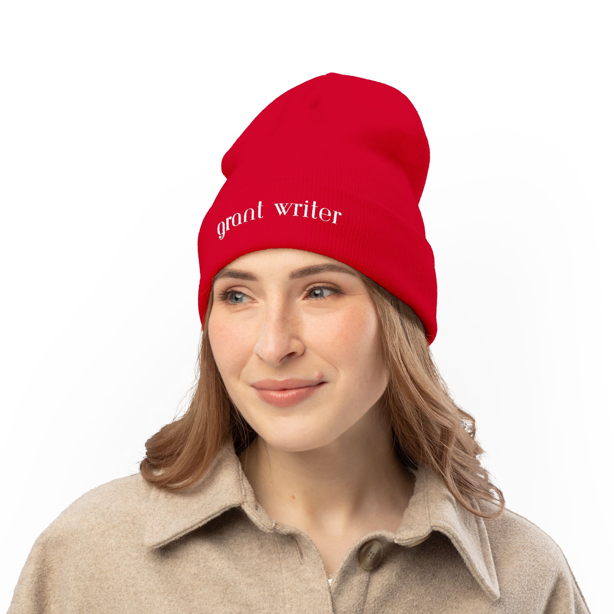 Grant Writer Knit Beanie (Embroidery) - Image 21
