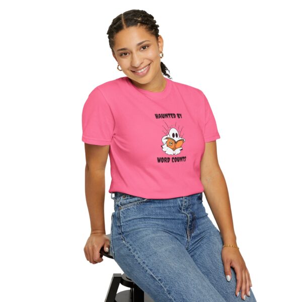 Haunted By Word Counts Unisex Garment-Dyed T-shirt - Image 60