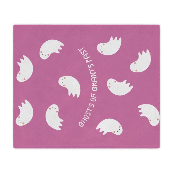 Pink Ghosts of Grants Past Minky Blanket - Image 7