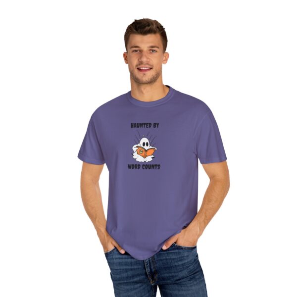 Haunted By Word Counts Unisex Garment-Dyed T-shirt - Image 45