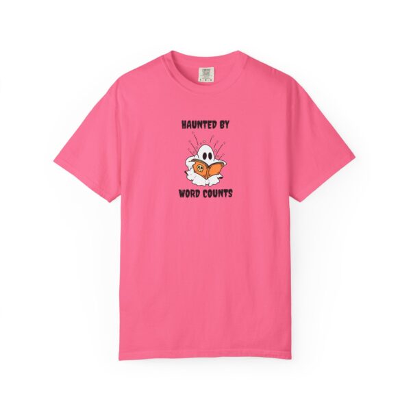 Haunted By Word Counts Unisex Garment-Dyed T-shirt - Image 56