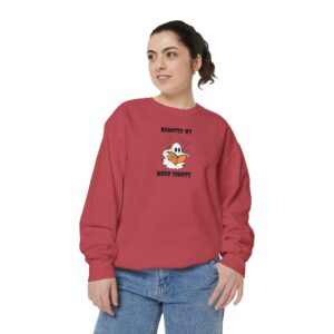 Haunted By Word Counts Unisex Garment-Dyed Sweatshirt