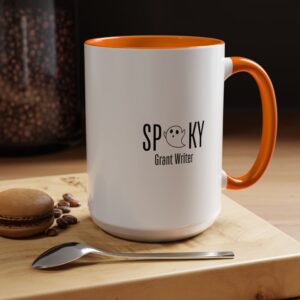 Spooky Grant Writer Accent Coffee Mug (11, 15oz)