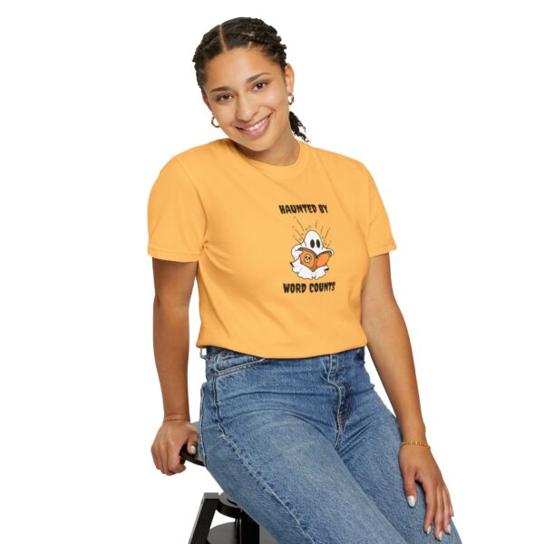 Haunted By Word Counts Unisex Garment-Dyed T-shirt - Image 32