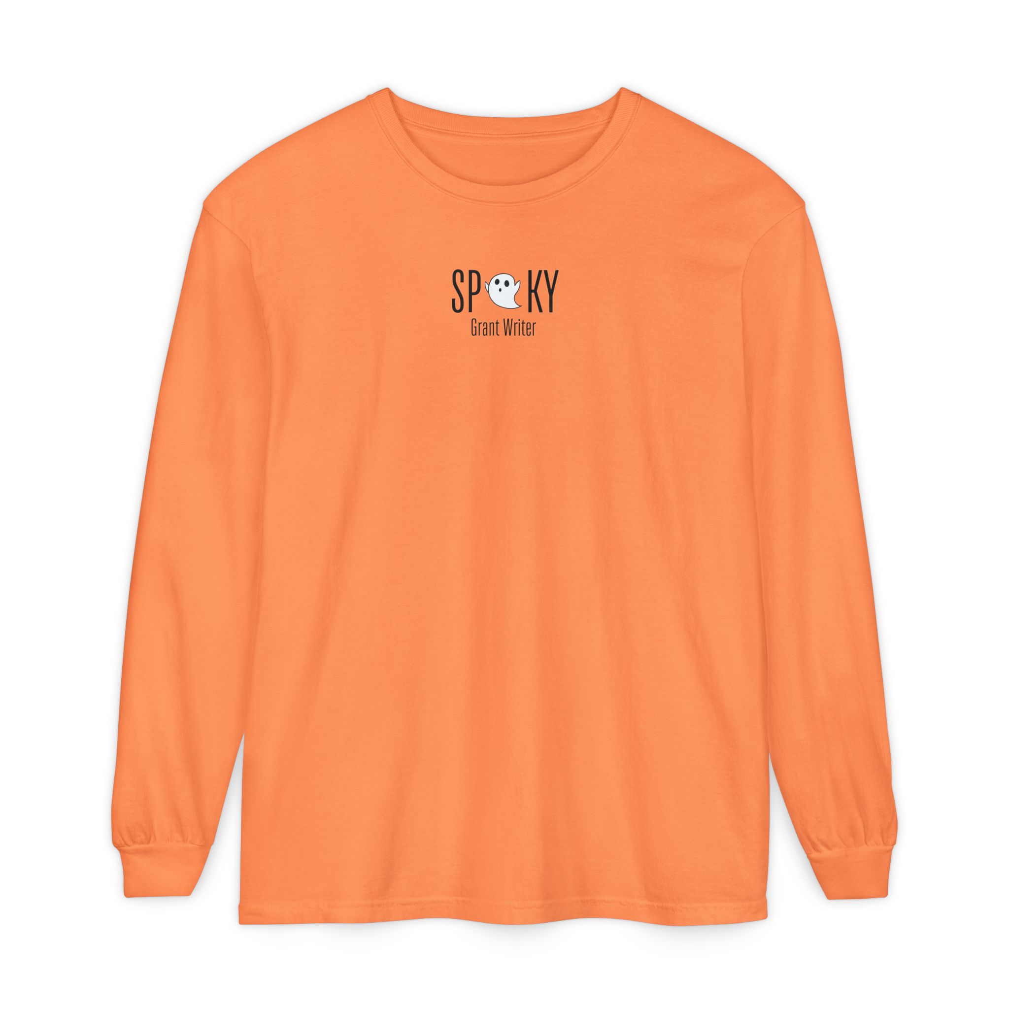 Spooky Grant Writer Unisex Garment-dyed Long Sleeve T-Shirt - Image 13