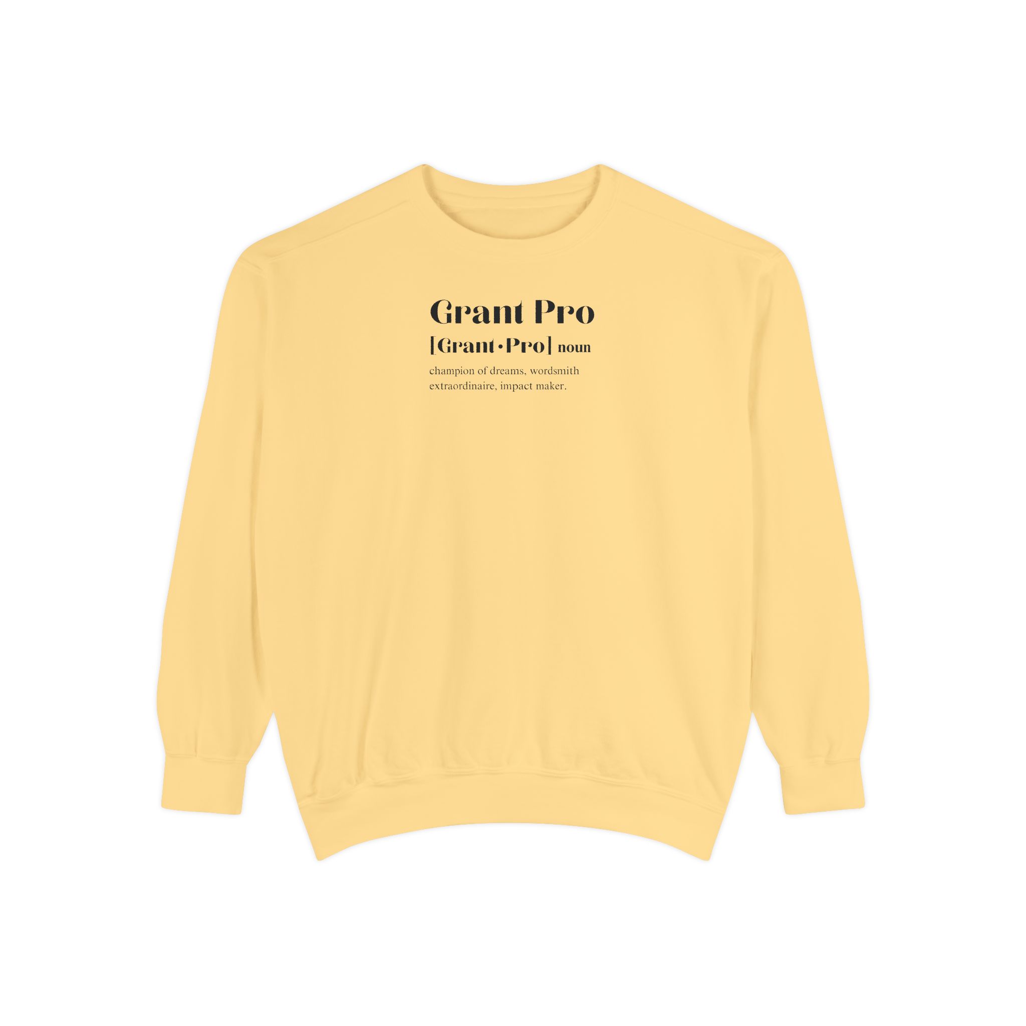 White Grant Pro Definition Unisex Garment-Dyed Sweatshirt - Image 12