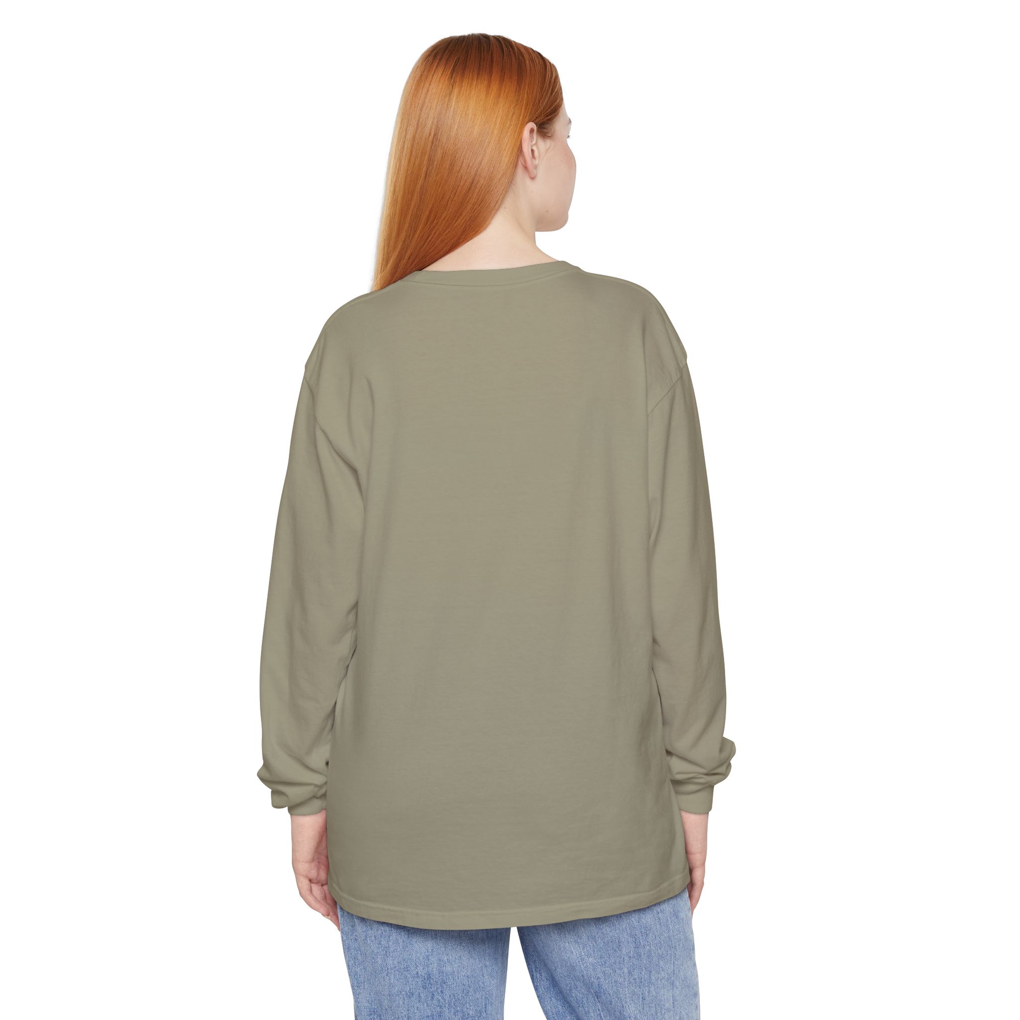 Fall Unisex Garment-dyed Long Sleeve T-Shirt - Image 46