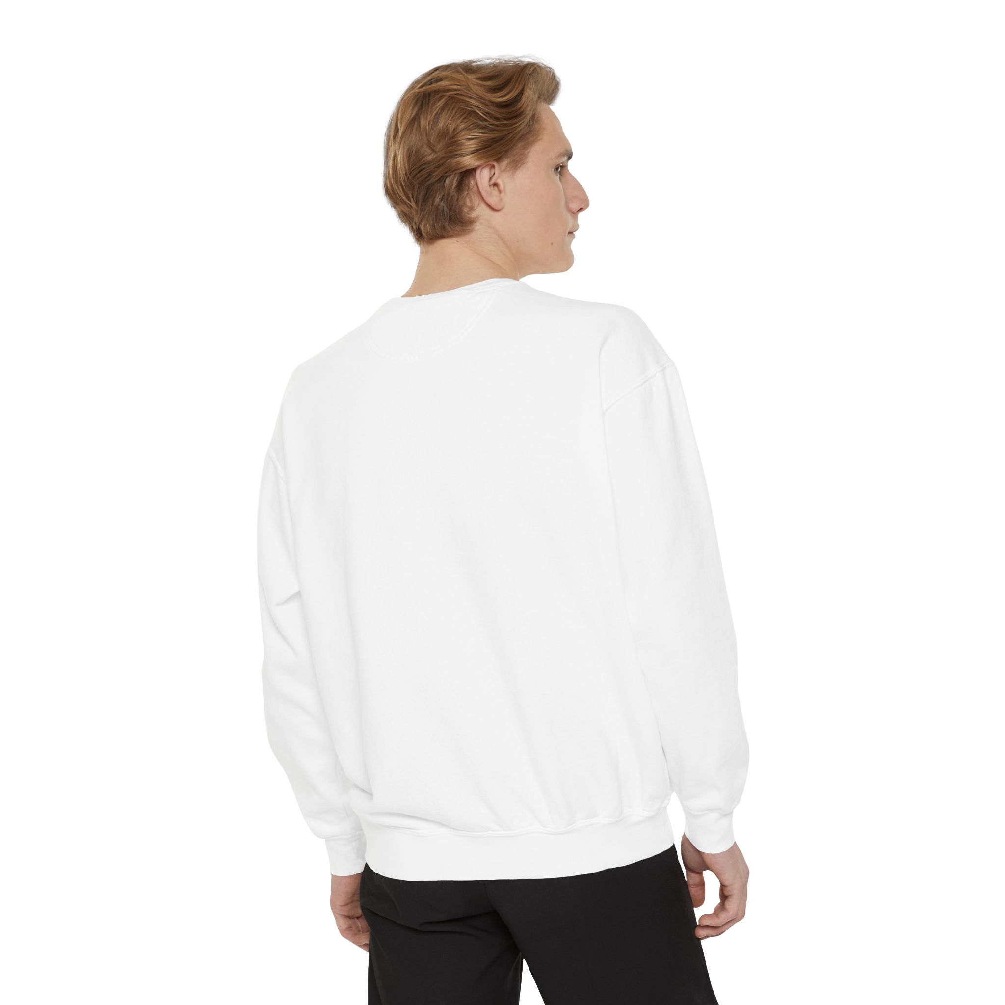 White Grant Pro Definition Unisex Garment-Dyed Sweatshirt - Image 5