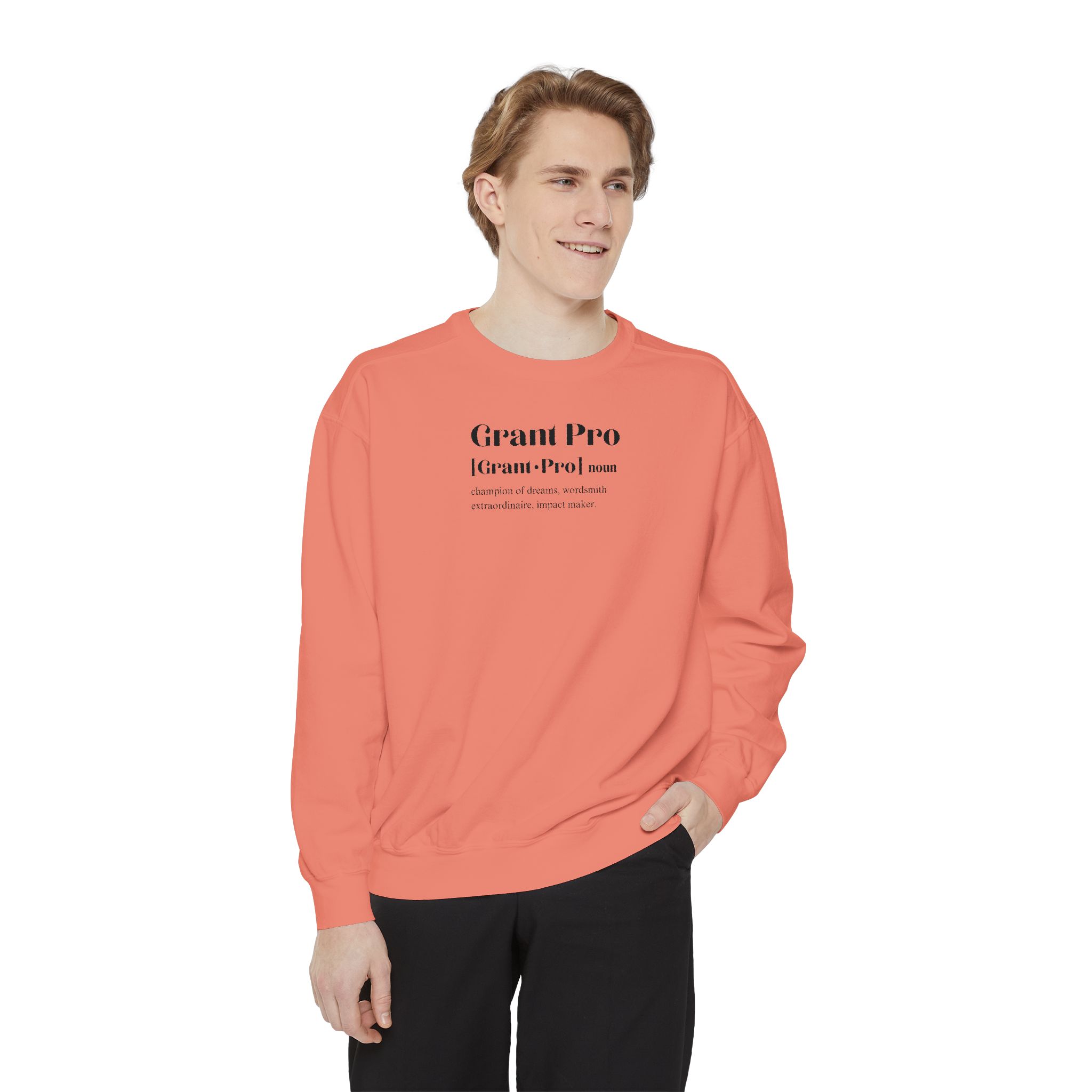 White Grant Pro Definition Unisex Garment-Dyed Sweatshirt - Image 10