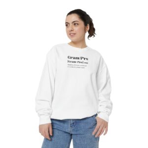 White Grant Pro Definition Unisex Garment-Dyed Sweatshirt