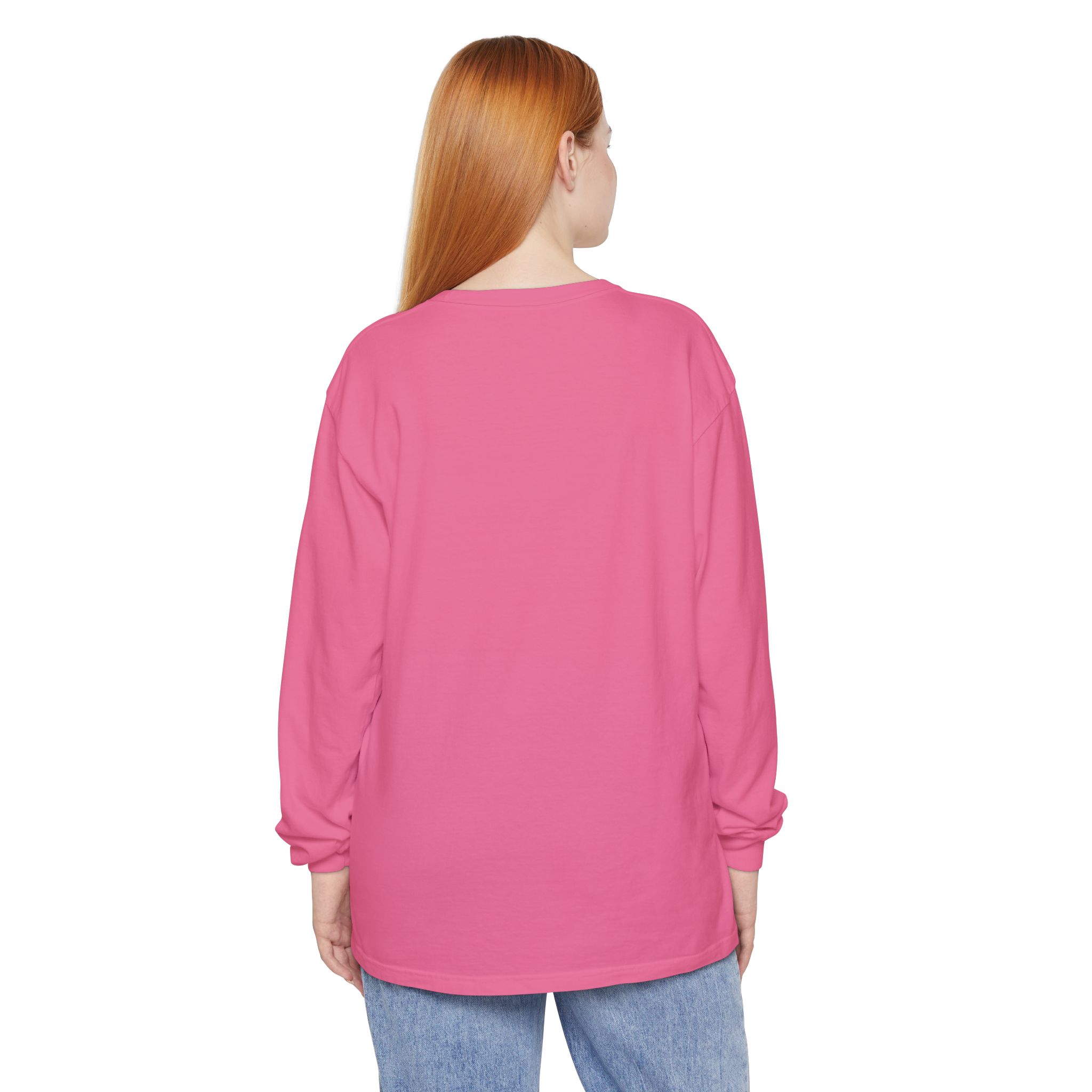 Fall Unisex Garment-dyed Long Sleeve T-Shirt - Image 58