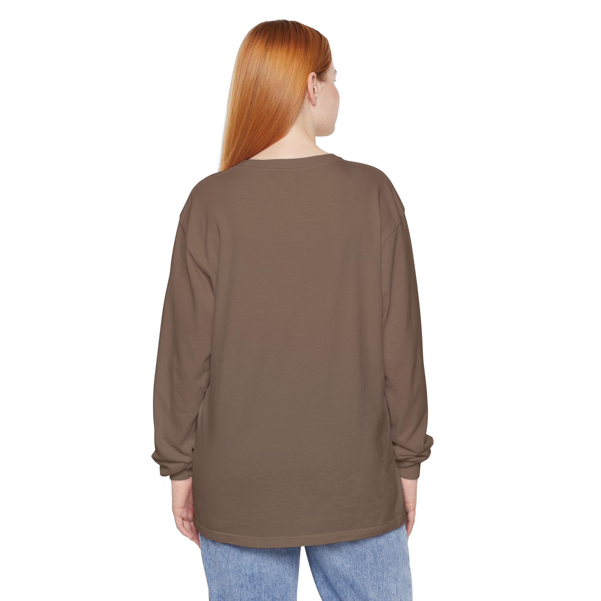 Fall Unisex Garment-dyed Long Sleeve T-Shirt - Image 34