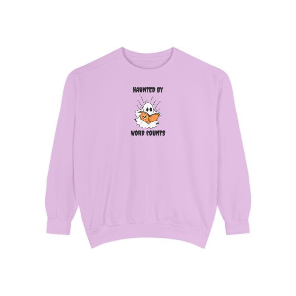 Haunted By Word Counts Unisex Garment-Dyed Sweatshirt - Image 36