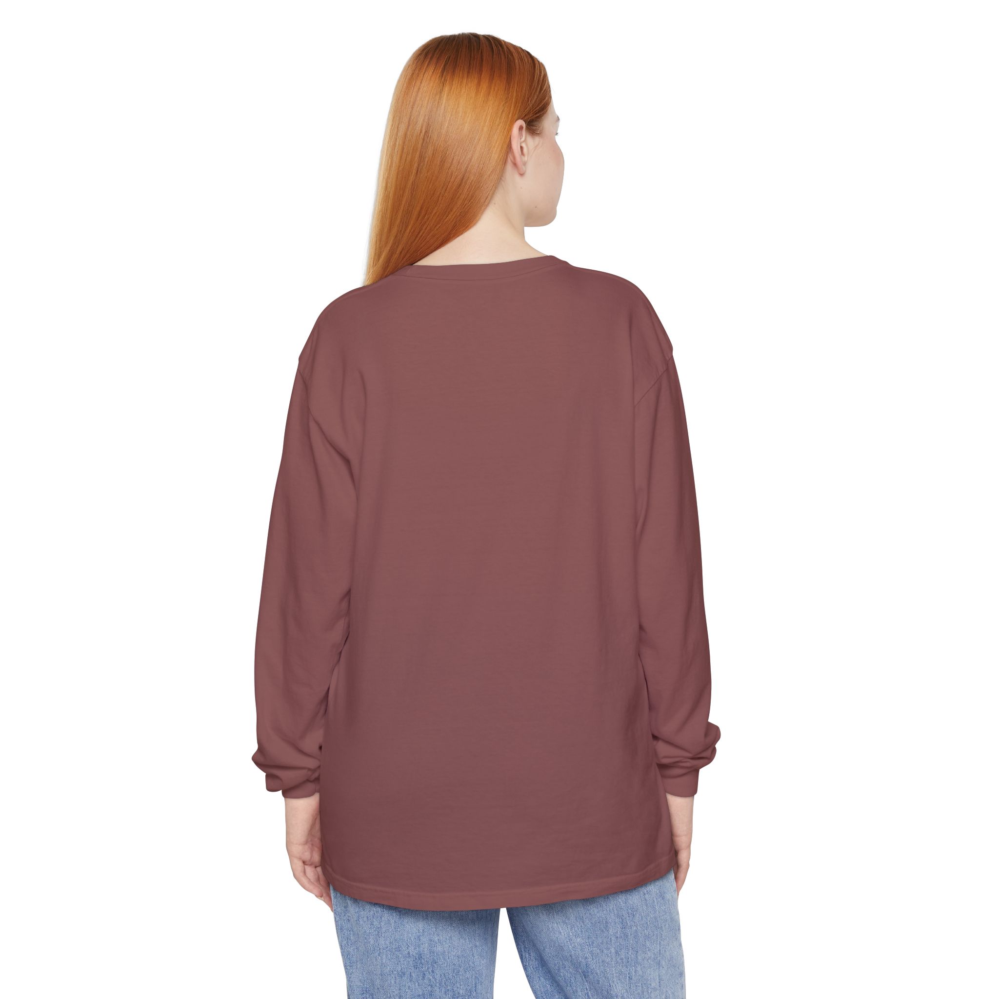 Fall Unisex Garment-dyed Long Sleeve T-Shirt - Image 16