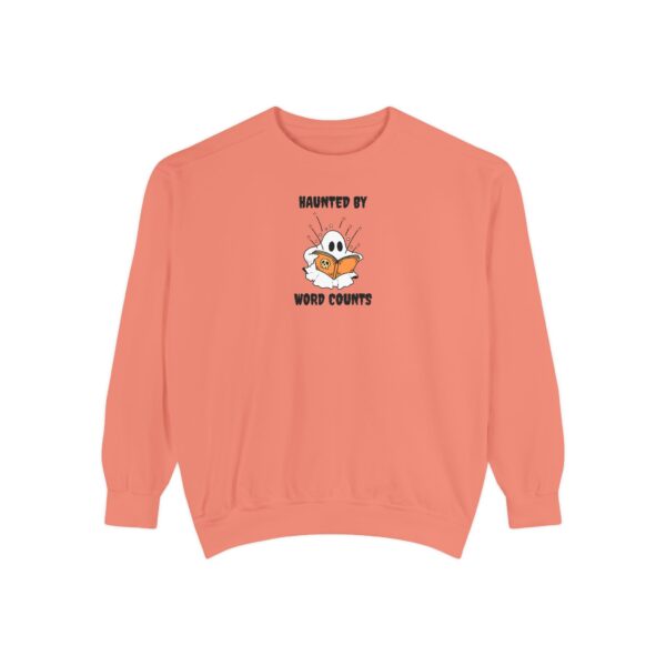 Haunted By Word Counts Unisex Garment-Dyed Sweatshirt - Image 11