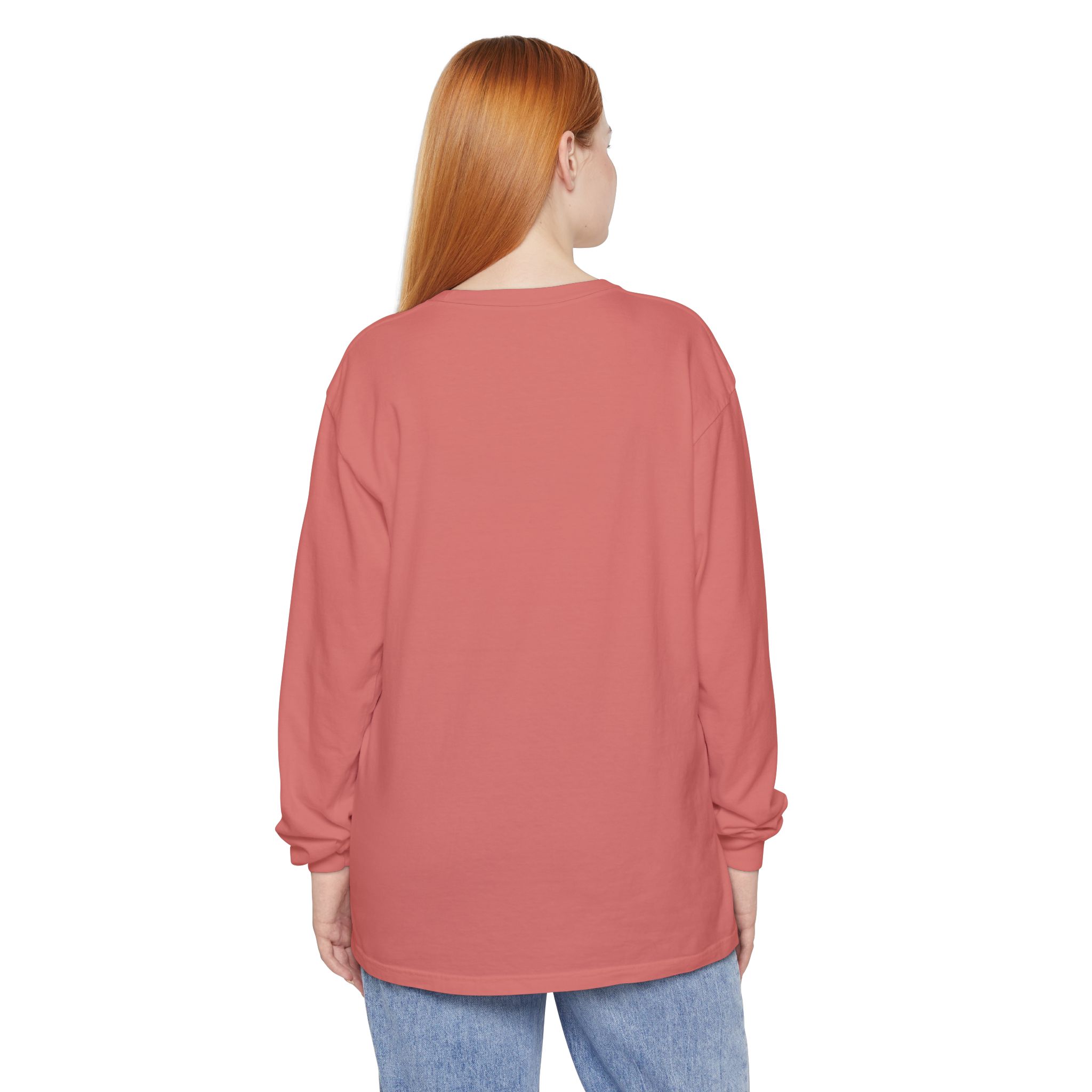 Fall Unisex Garment-dyed Long Sleeve T-Shirt - Image 64
