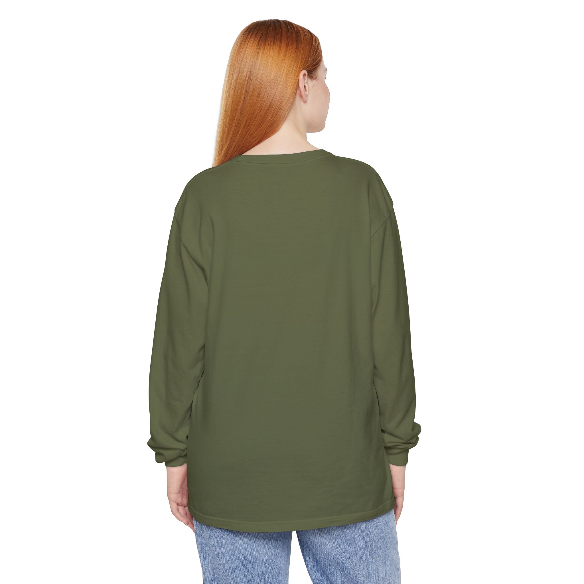 Fall Unisex Garment-dyed Long Sleeve T-Shirt - Image 52