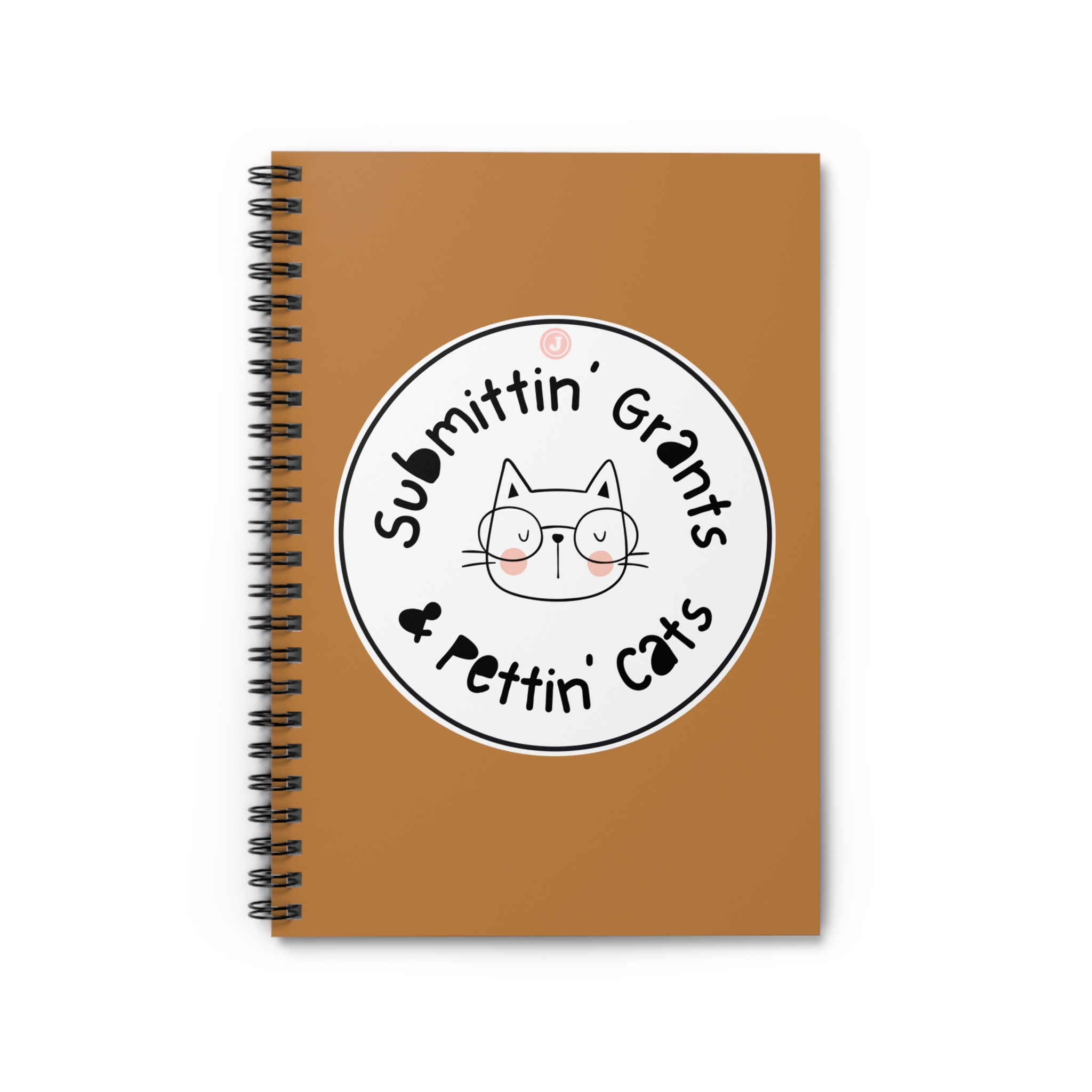 Submittin' Grants & Pettin' Cats Spiral Notebook - Ruled Line