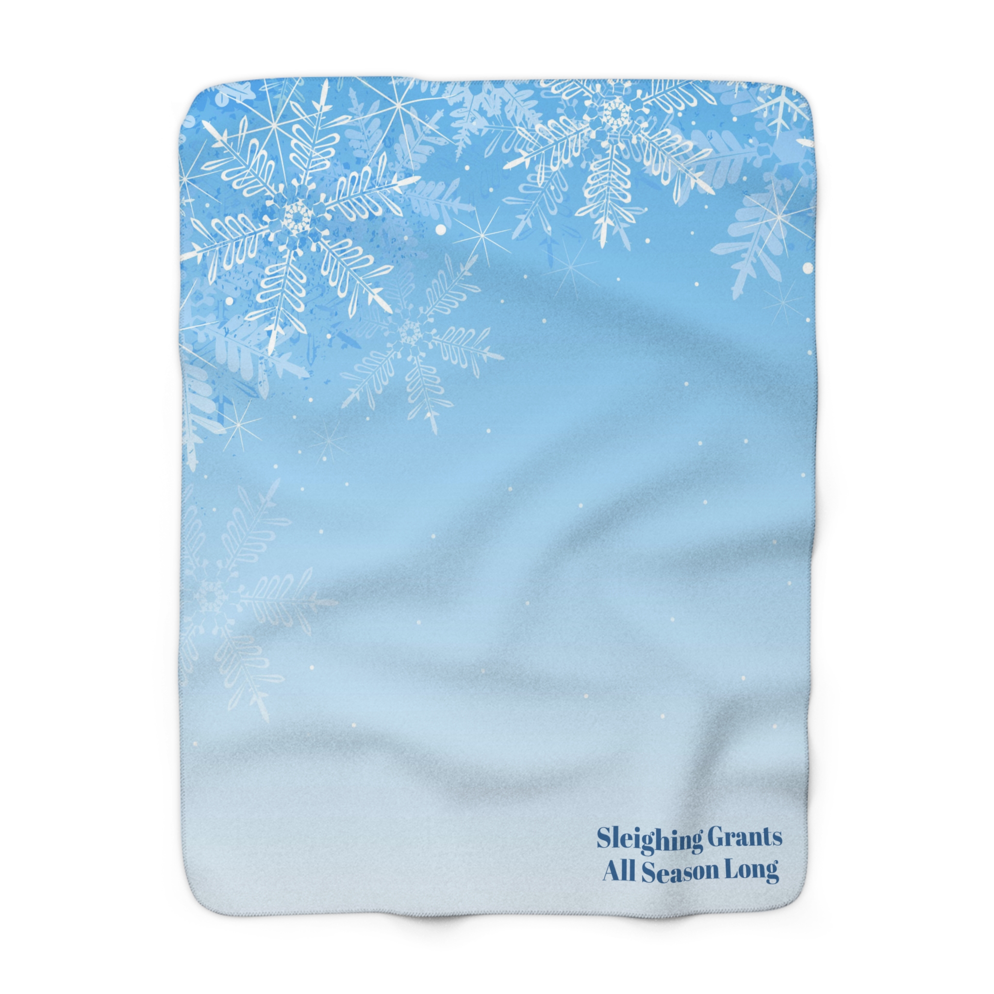 Sleighing Grants All Season Long Sherpa Fleece Blanket