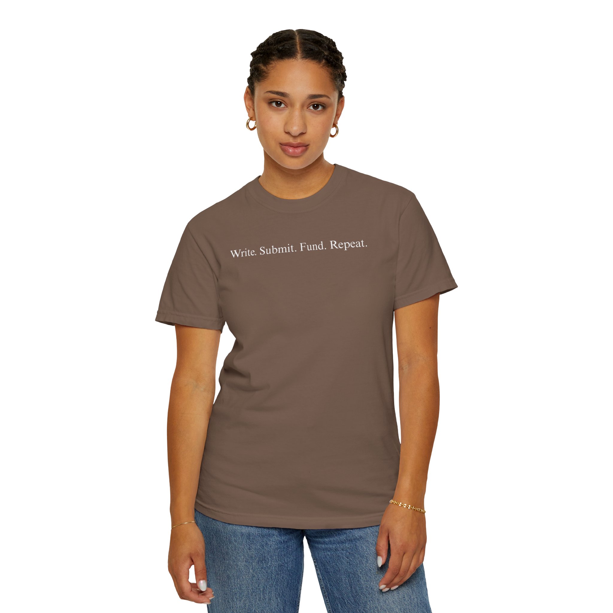 Write. Submit. Fund. Repeat. Unisex Garment-Dyed T-shirt - Image 22