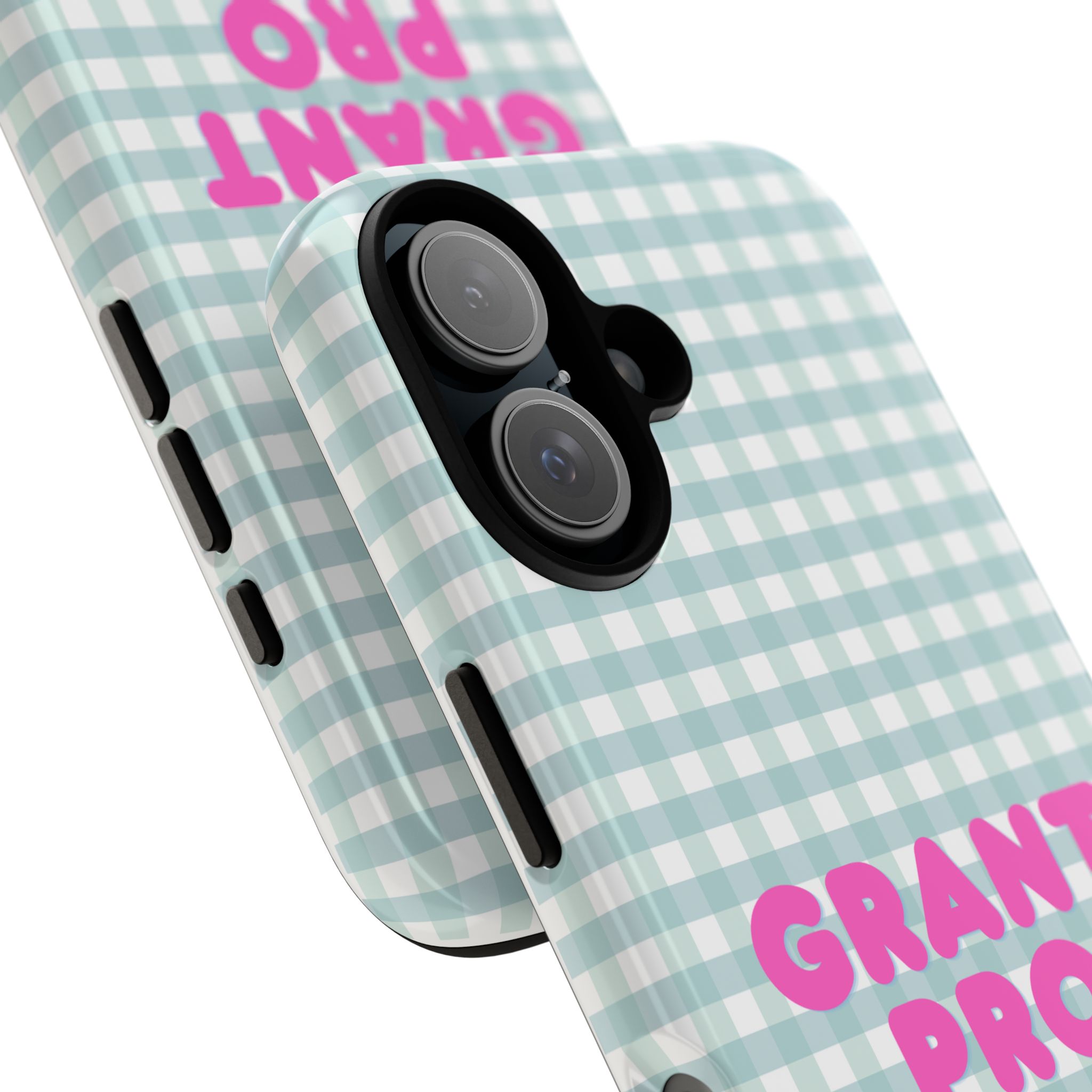 Light Blue Checkered Grant Pro Tough Case - Image 59